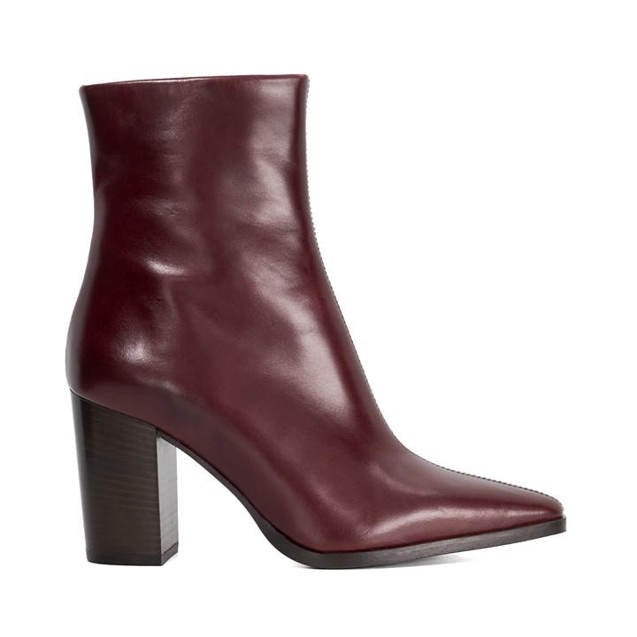 Dune London Women's Purple Patent Ankle Heeled Boots in Size 5, Sports Direct