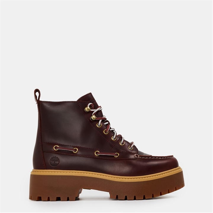 Timberland Women's Red Stone Street Mid Lace-Up Chukka Boots in Size 4, Sports Direct