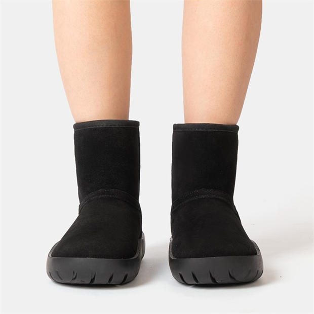 Black - Golddigga - Snug Womens Classic Slip On Ankle Boots