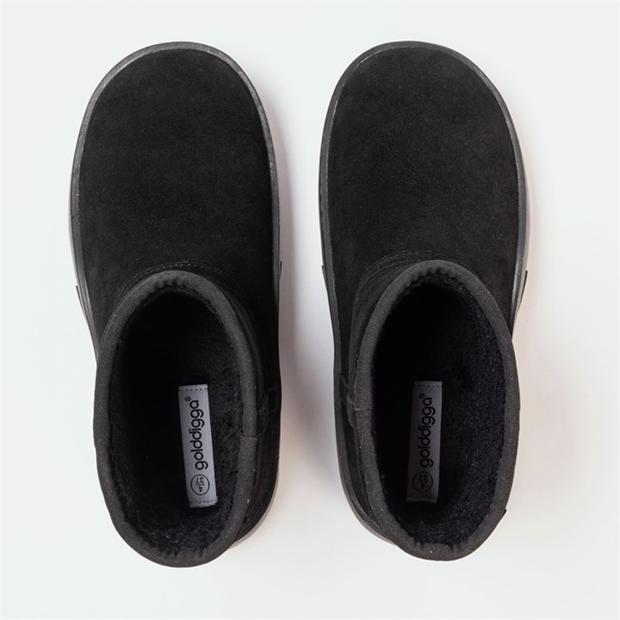 Black - Golddigga - Snug Womens Classic Slip On Ankle Boots