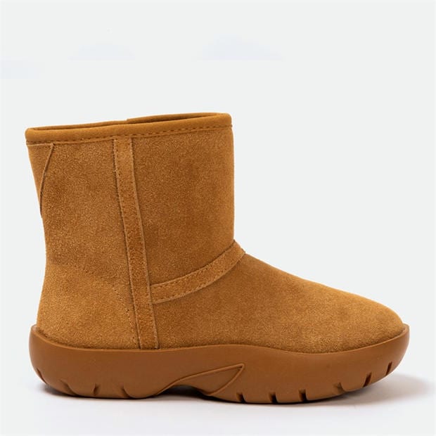 Chestnut - Golddigga - Snug Womens Classic Slip On Ankle Boots