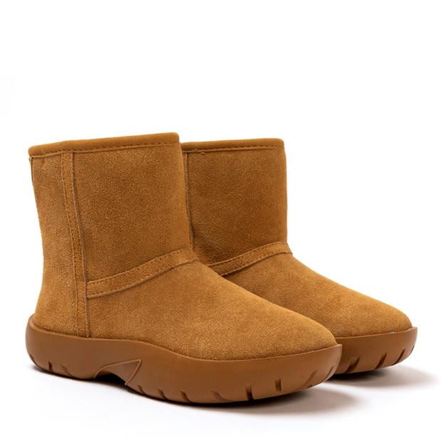 Chestnut - Golddigga - Snug Womens Classic Slip On Ankle Boots