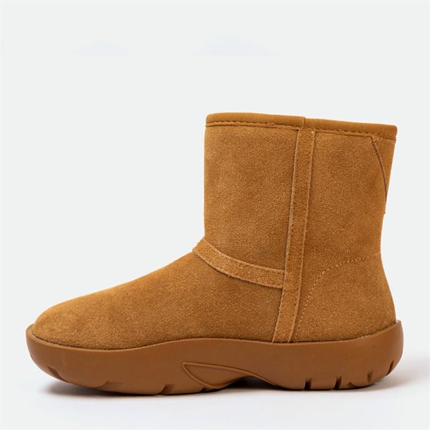 Chestnut - Golddigga - Snug Womens Classic Slip On Ankle Boots