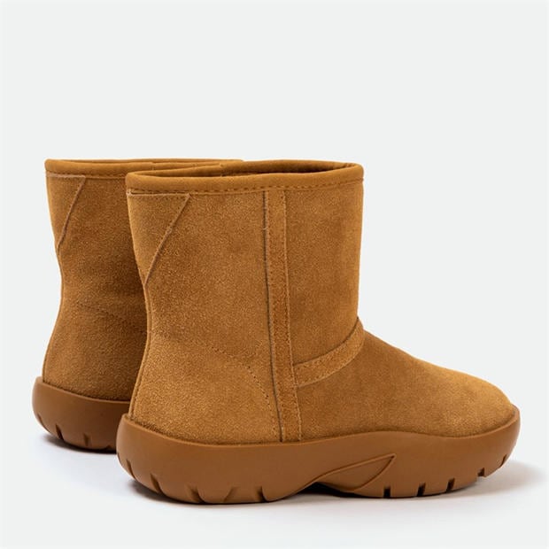 Chestnut - Golddigga - Snug Womens Classic Slip On Ankle Boots