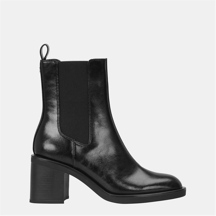 Hugo Women's Black Ankle Heeled Boots in Size 5, Sports Direct