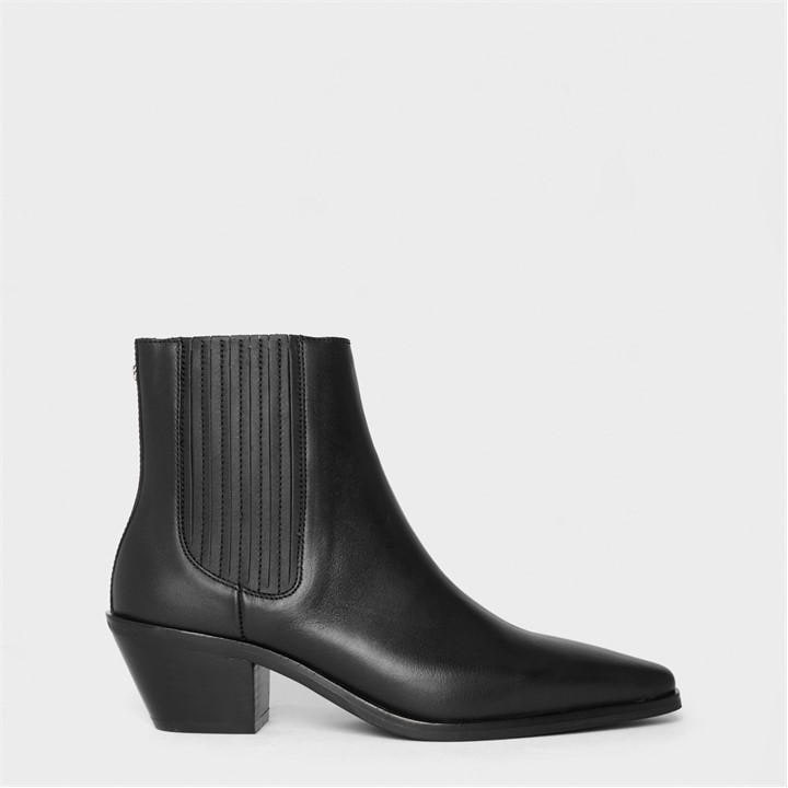 Boss Women's Black Niara Heeled Boots in Size 4, Sports Direct
