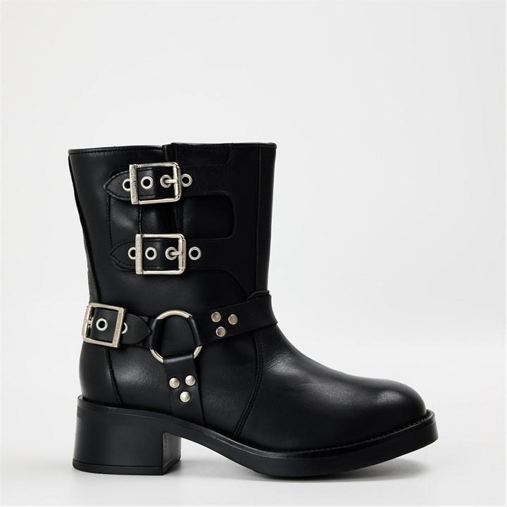 Steve Madden Women's Black Becase Ankle Heeled Boots in Size 3, Sports Direct