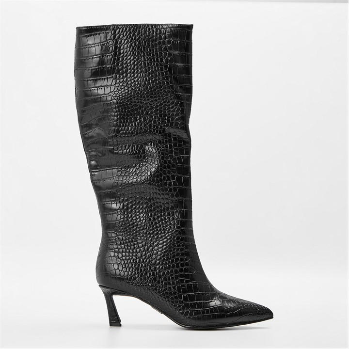 Steve Madden Women's Black Lavan Ankle Heeled Boots in Size 4, Sports Direct