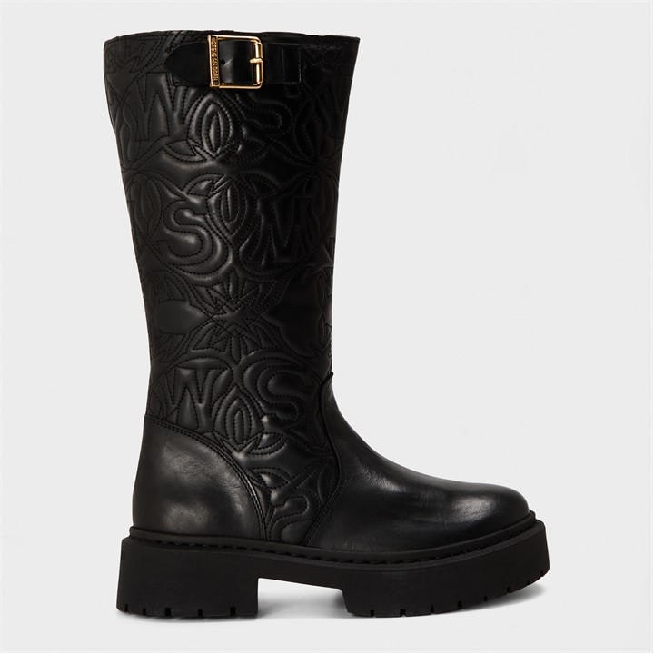 Steve Madden Women's Black Gelina Knee High Boots in Size 3, Sports Direct