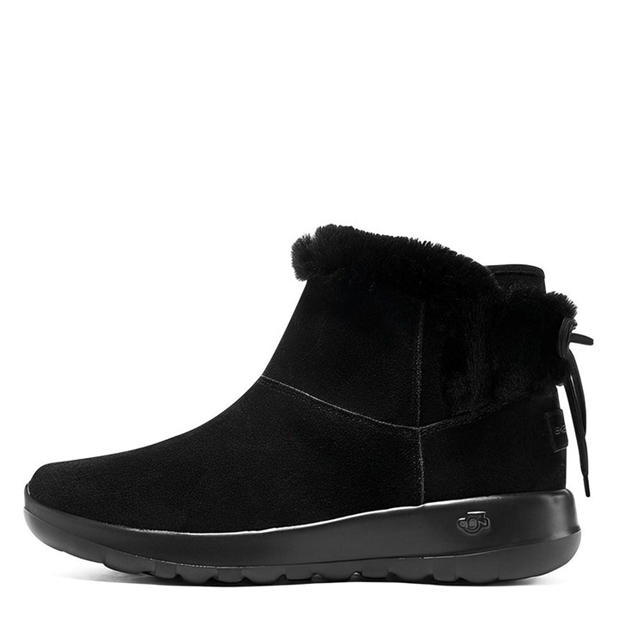 Black/Black - Skechers - Women's Flat Ankle Boots