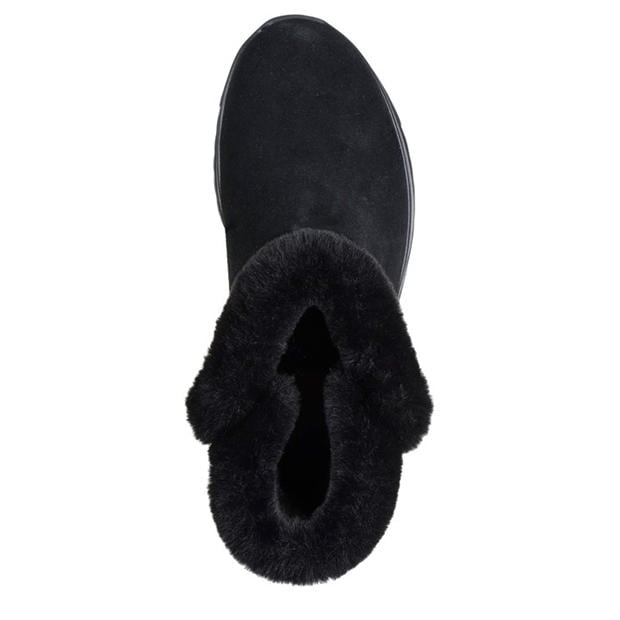 Black/Black - Skechers - On-The-Go Stellar - Cozy Step Snug Boots Womens