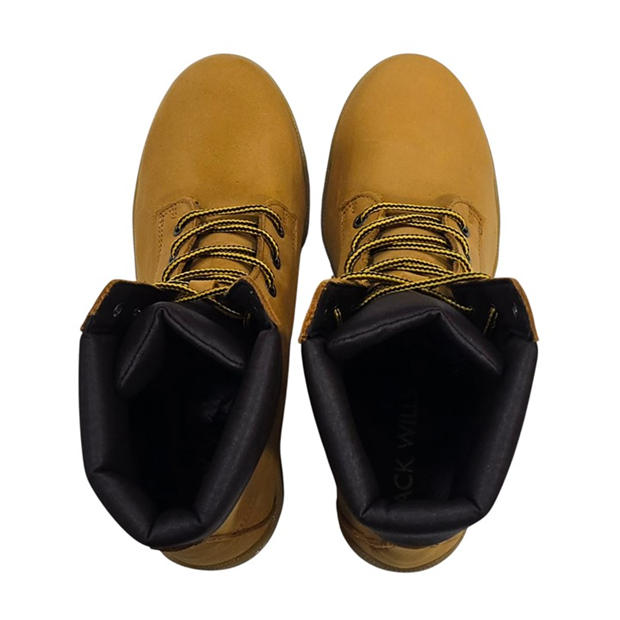 Honey - Jack Wills - Women's Premium Leather Block Heel Lace Up Ankle Boots