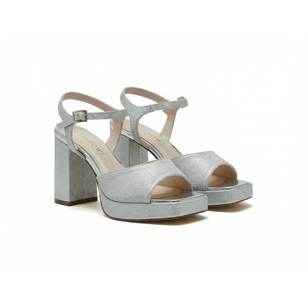Silver - Rainbow - Women's Platform Heels