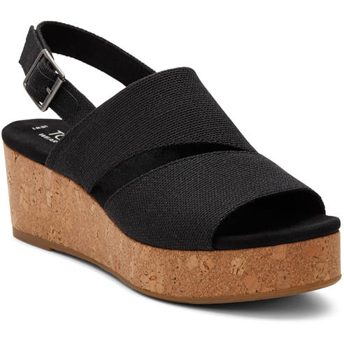 Toms - Women's Claudine Wedge Flatform Sandal