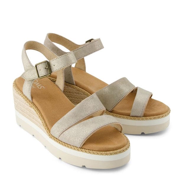 Silver - Toms - Toms Darya Wedge San Ld99