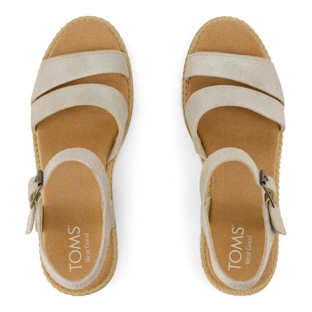 Silver - Toms - Toms Darya Wedge San Ld99