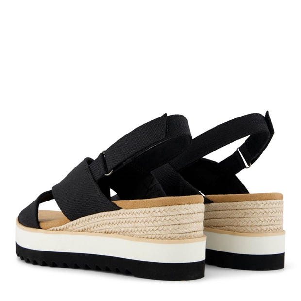 Black - Toms - Women's Diana Crossover Flatform Sandal