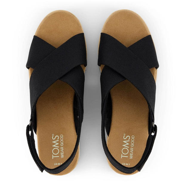 Black - Toms - Women's Diana Crossover Flatform Sandal