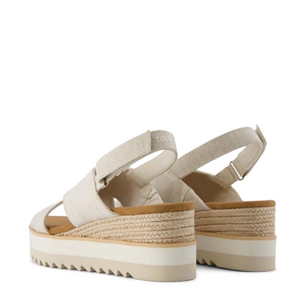 Natural - Toms - Women's Diana Crossover Flatform Sandal