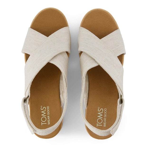 Natural - Toms - Women's Diana Crossover Flatform Sandal