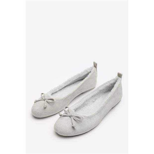 LightGreySuede - Wheres That From - Women's Ballet Pump