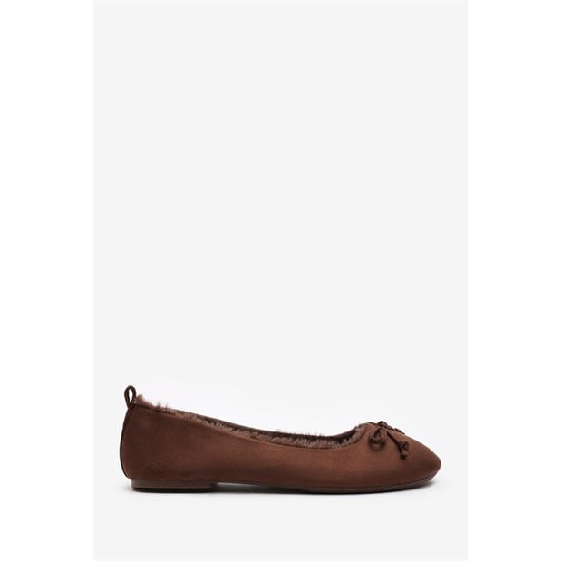BrownSuede - Wheres That From - Women's Ballet Pump
