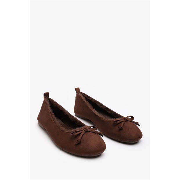 BrownSuede - Wheres That From - Women's Ballet Pump