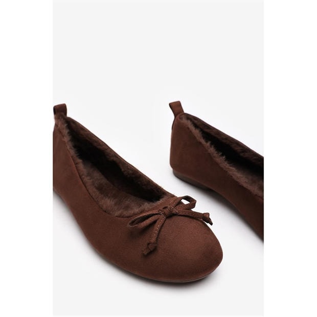 BrownSuede - Wheres That From - Women's Ballet Pump
