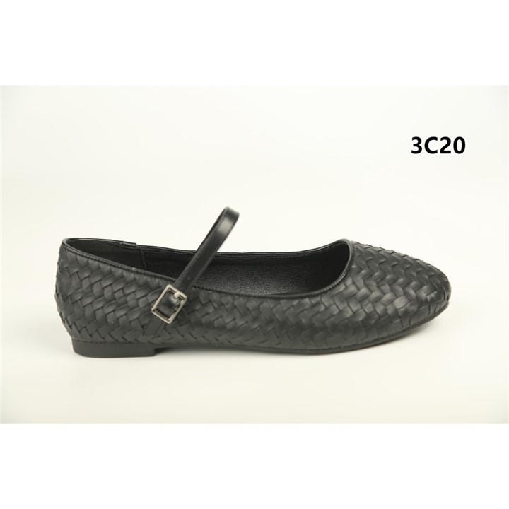 Wheres That From Women's Black Mary Jane Flat Ballet Pump in Size 7, Sports Direct