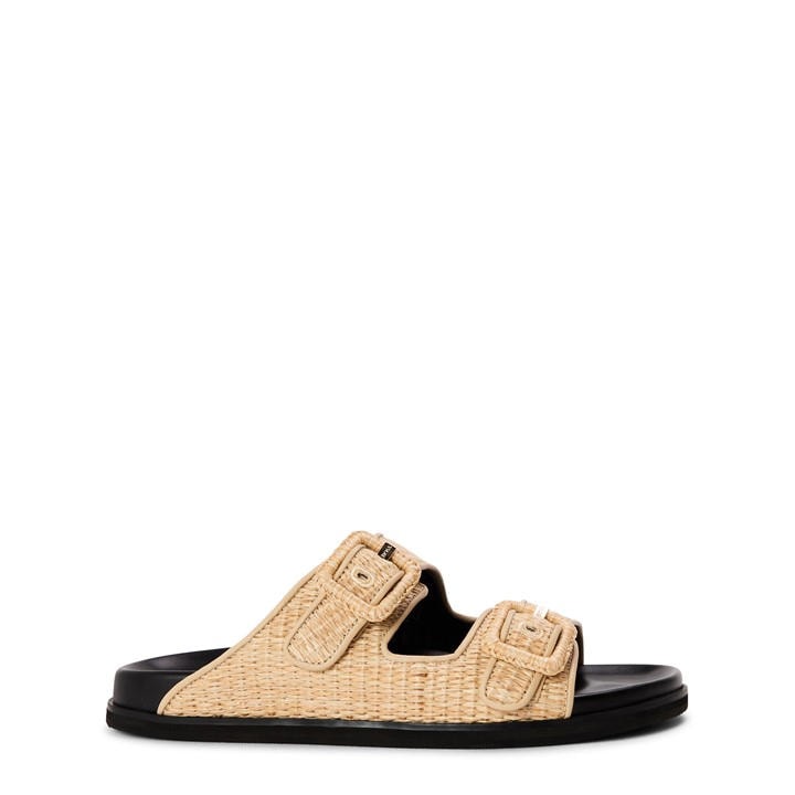 Boss Women's Beige Freyah Slider Slippers in Size 6, Sports Direct