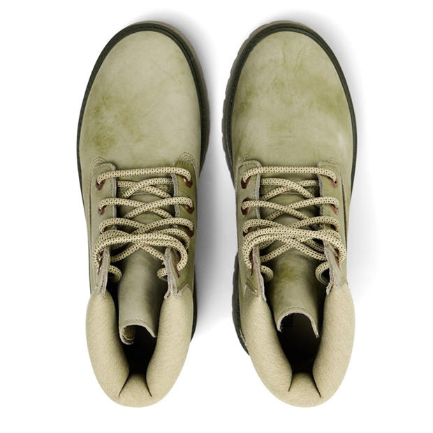 Light Green - Timberland - Women's 6 Inch Lace Up Waterproof Flat Ankle Boots