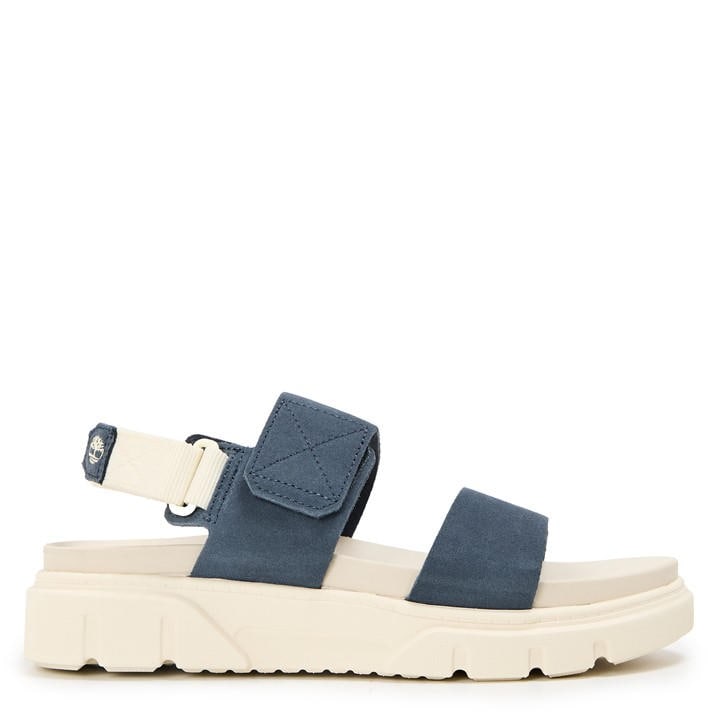 Timberland Women's Blue Backstrap Flatform Sandals in Size 4, Sports Direct
