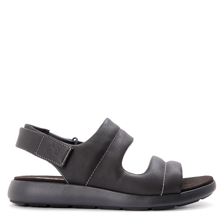 Timberland Women's Black Backstrap Flatform Sandals in Size 7.5, Sports Direct