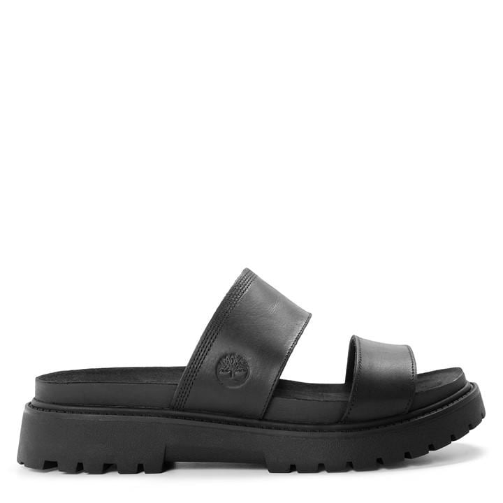 Timberland Women's Black Clairemont Way Slide Flat Sandals in Size 3.5, Sports Direct
