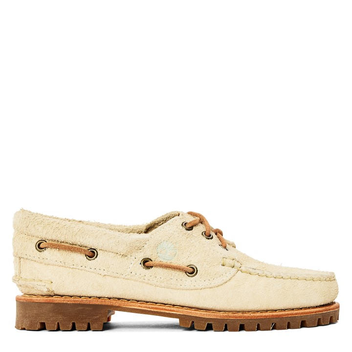 Timberland Women's Beige Noreen Natural Suede Boat Shoes in Size 6.5, Sports Direct
