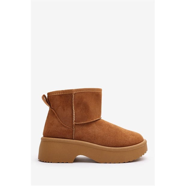 ChestnutSuede - Wheres That From - Women's Platform Ankle Boot