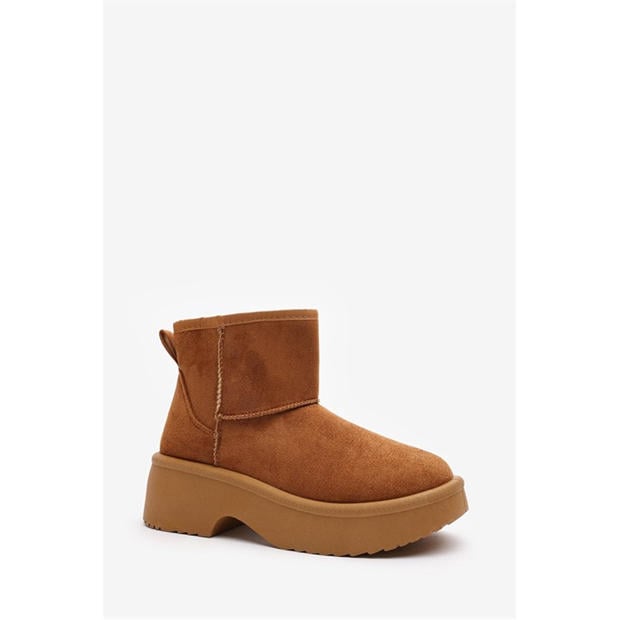 ChestnutSuede - Wheres That From - Women's Platform Ankle Boot
