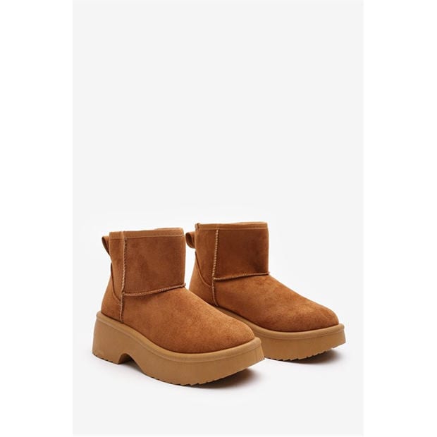 ChestnutSuede - Wheres That From - Women's Platform Ankle Boot