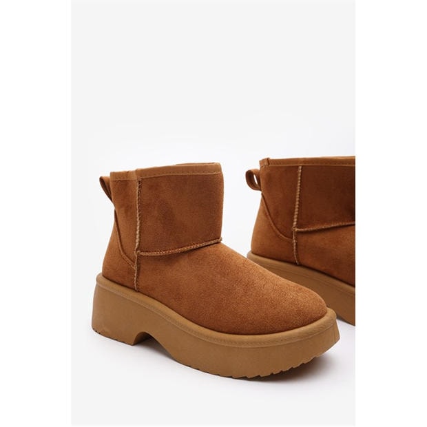 ChestnutSuede - Wheres That From - Women's Platform Ankle Boot