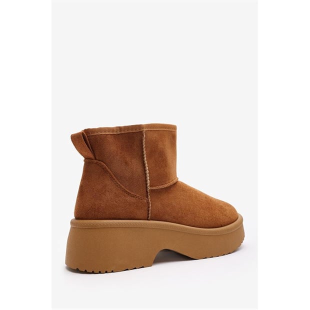 ChestnutSuede - Wheres That From - Women's Platform Ankle Boot