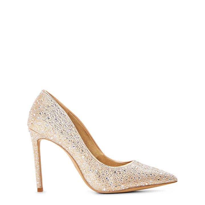 Aldo Women's Gold Stessy2.0 Stiletto Court Shoes in Size 5, Sports Direct