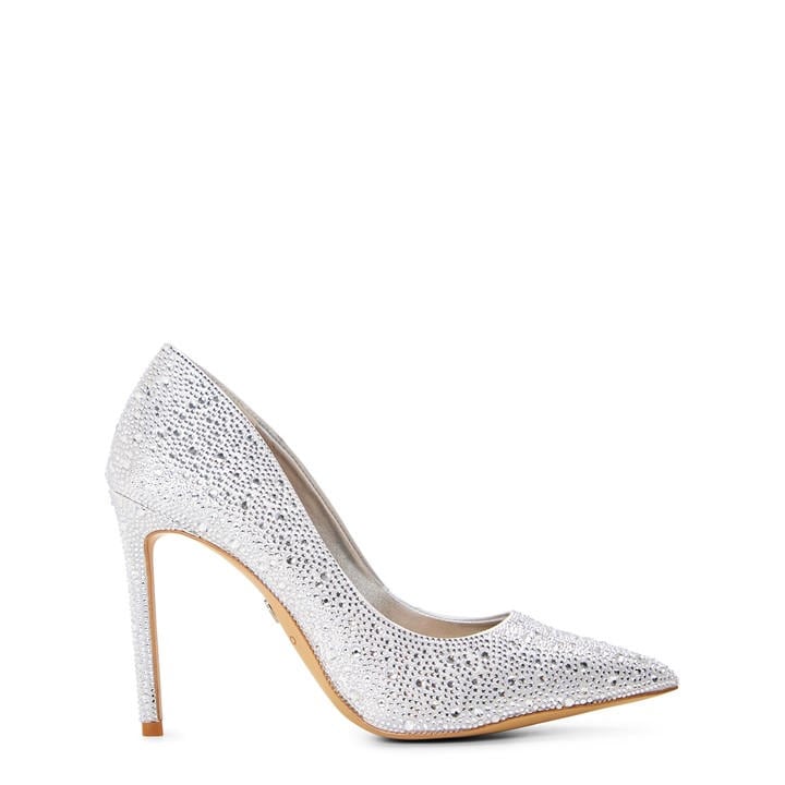 Aldo Women's Silver Stessy2.0 Stiletto Court Shoes in Size 4, Sports Direct