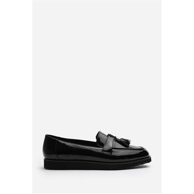 BlackPatent - Wheres That From - Women's Tasselled Loafer