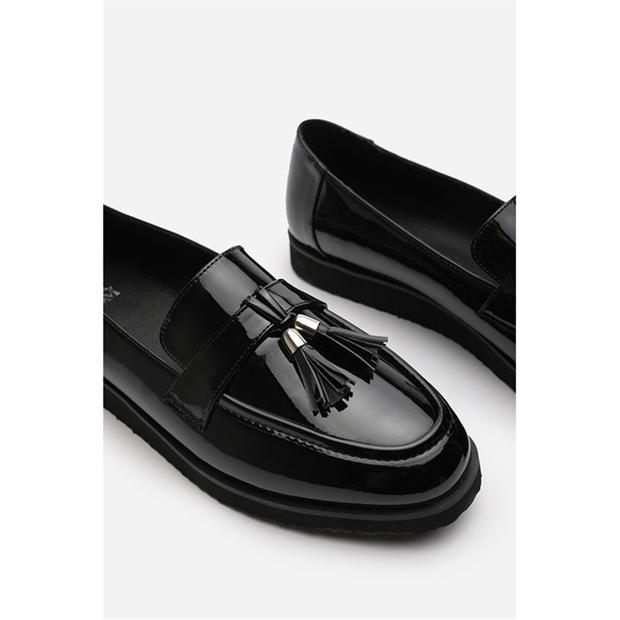 BlackPatent - Wheres That From - Women's Tasselled Loafer