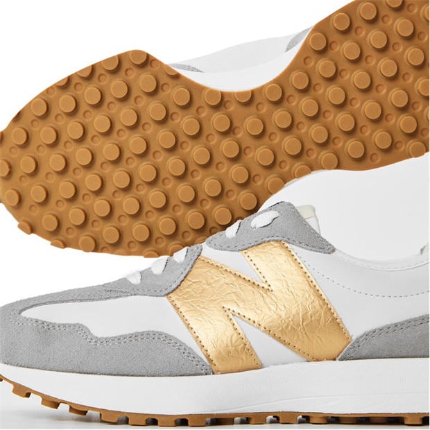 White/Gold - New Balance - NB 327 Womens