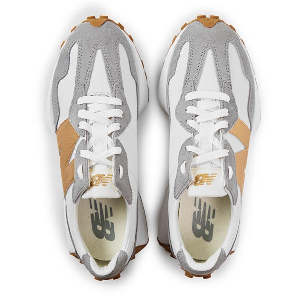 White/Gold - New Balance - NB 327 Womens