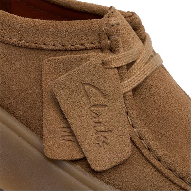 Dark Sand Suede - Clarks - Women's Moc Toe Formal Shoes