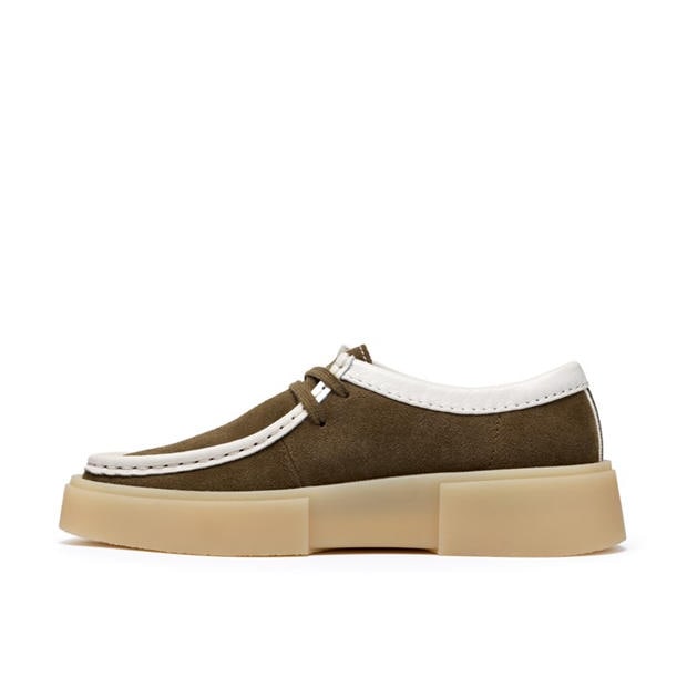 Dark Olive Cmbi - Clarks - Women's Moc Toe Formal Shoes