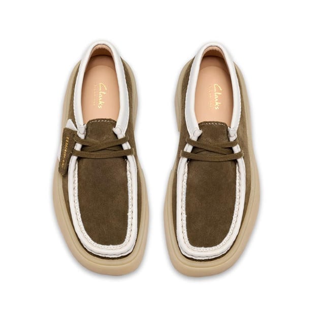 Dark Olive Cmbi - Clarks - Women's Moc Toe Formal Shoes