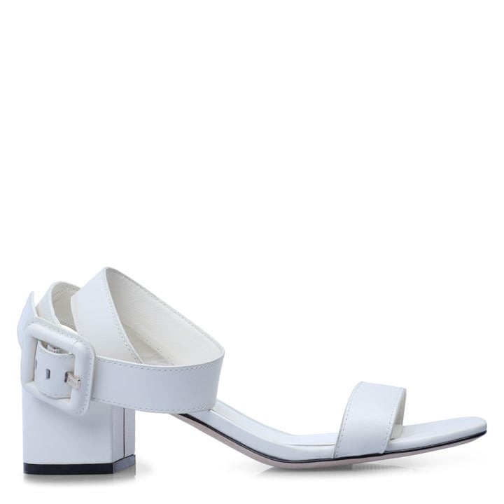 Boss Women's White Charlize Sand Heeled Sandals in Size 7, Sports Direct